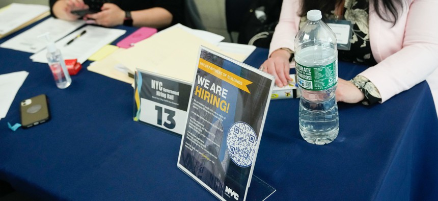 To address a vacancy crisis, New York City has begun hosting “hiring halls.”