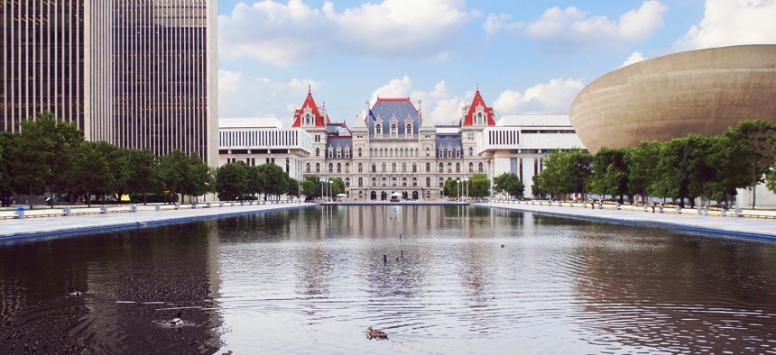 The State Capitol in Albany. 