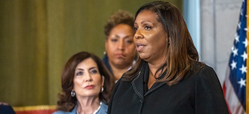 State Attorney General Letitia James has called for deed theft protections.