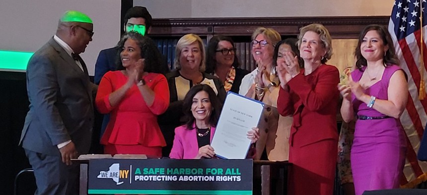 The legislation offers more protections for health care providers in New York to administer telehealth abortion services to patients living in states where abortion services are illegal.