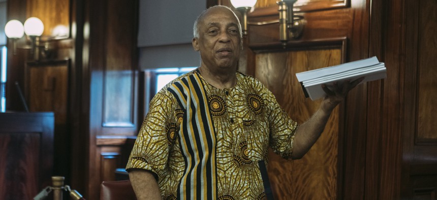 Council Member Charles Barron voted against the Fiscal Year 2024 budget, which passed by a vote of 39-12.