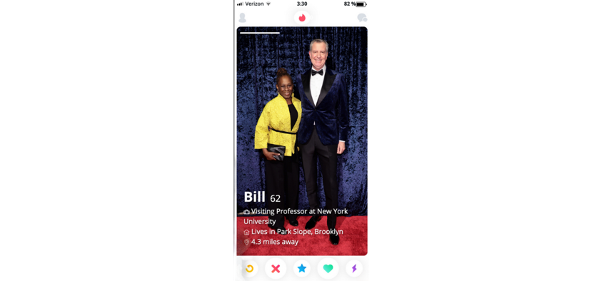 Would you swipe right on Bill de Blasio?