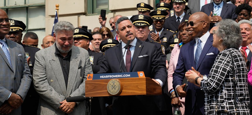NYPD Commissioner Edward Caban won’t see his paychecks go up too much in his new role.