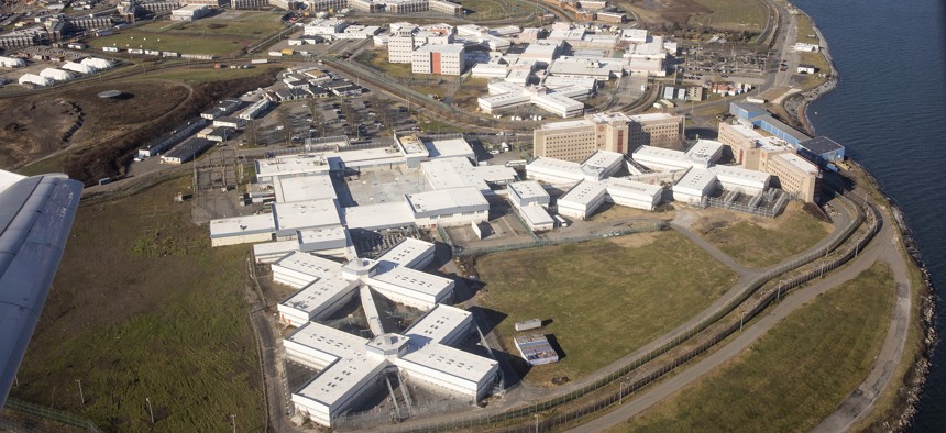 The jails complex on Rikers Island