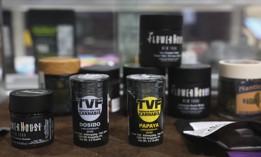 Cannabis products are seen on display at the Union Square Travel Agency cannabis store on August 08, 2023. A crackdown on a loophole that allowed some stores to sell THC products has drawn complaints from the hemp cannabinoid industry.