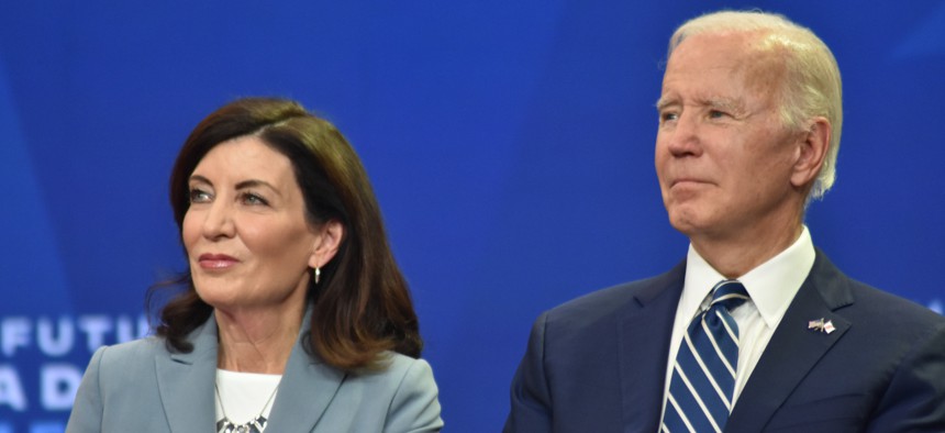 Gov. Kathy Hochul and President Joe Biden