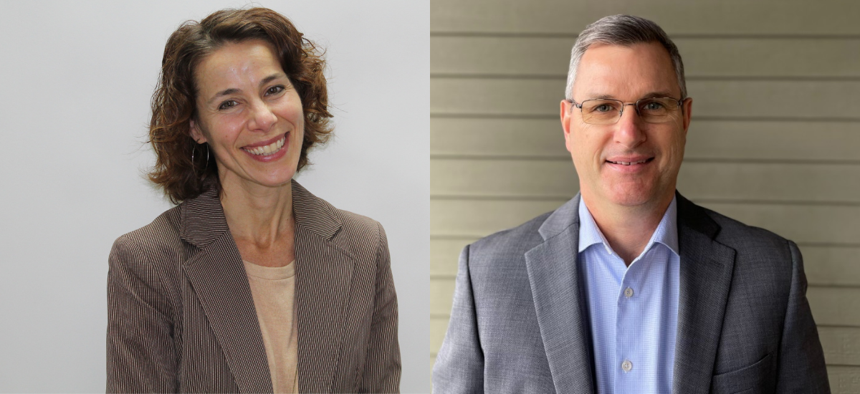 Tanya Krupat, vice president of policy and advocacy at the Osborne Association and Brendan Cox, director of policing strategies at the LEAD National Support Bureau.