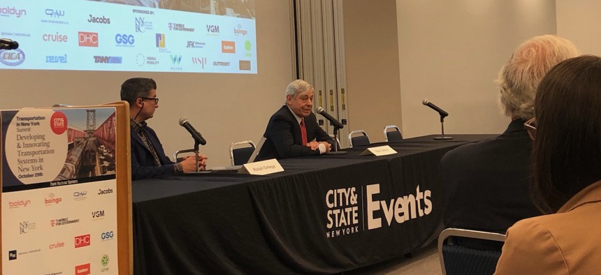 Port Authority of New York and New Jersey Executive Director Rick Cotton speaks to attendees at City & State's Transportation in New York Summit