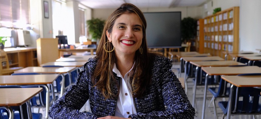 Council Member Marjorie Velázquez, seen here attending a building dedication ceremony at St. Catherine's Academy, lost her reelection bid to Republican challenger Kristy Marmorato.