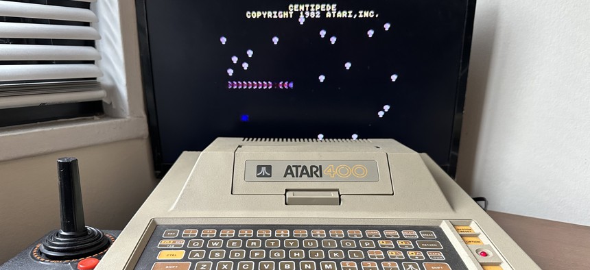 An Atari 400 computer just like the one City & State Editor-in-Chief Ralph R. Ortega had when he was in grade school