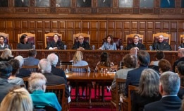 Governor Kathy Hochul delivered remarks at the investiture of Court of Appeals Chief Judge Rowan Wilson in September 2023.