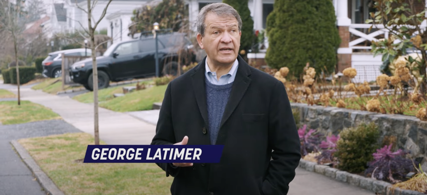 In this screenshot from his campaign announcement video, Westchester County Executive George Latimer speaks about his decision to run for Congress.