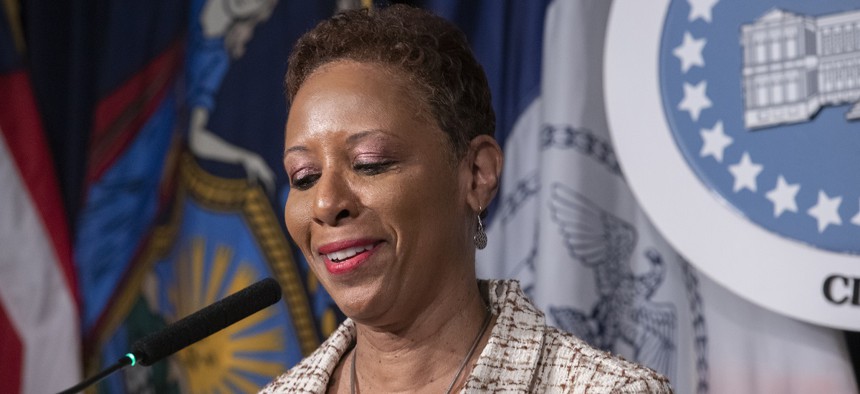 Adrienne Adams on Wednesday was unanimously reelected as Speaker of the New York City Council.