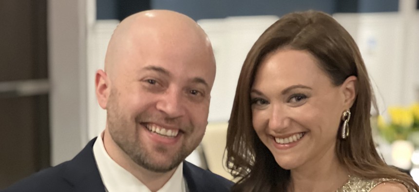 Daniel Abramson, an aide to Brooklyn Borough President Antonio Reynoso, and his wife Dara Adams, an aide to Gov. Kathy Hochul, are one of many political power couples in New York.