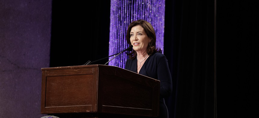Gov. Kathy Hochul is coming down from a polling high.