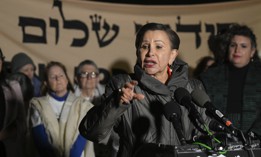 Rep. Nydia Velázquez speaks at a press conference at the U.S. Capitol with other members of Congress calling for a ceasefire in Gaza on Nov. 13.