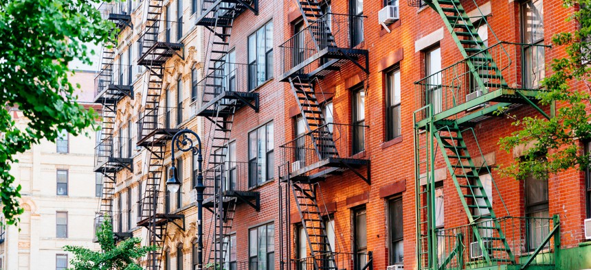 Apartment buildings in Manhattan’s East Village