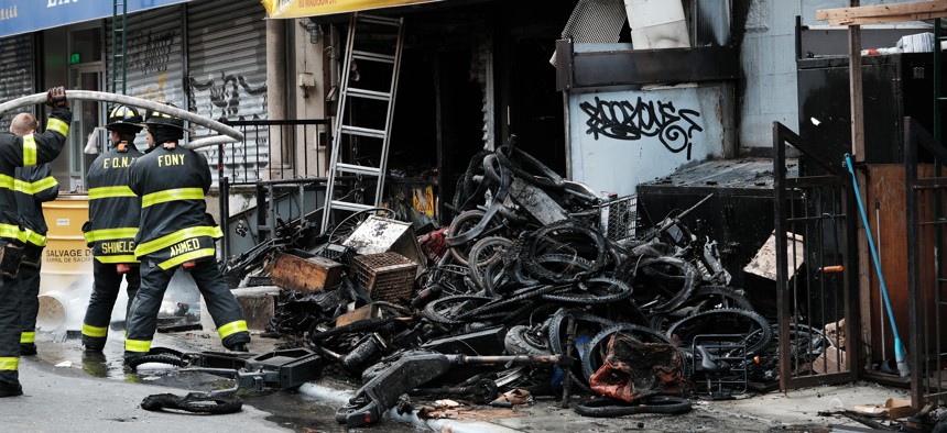 Last year, four people were killed during an e-bike fire at a Manhattan repair shop.