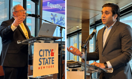 State Department of Health Commissioner Dr. James McDonald (left) and New York City Department of Health and Mental Hygiene Commissioner Dr. Ashwin Vasan (right) spoke at City & State’s Healthy New York Summit.