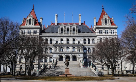 The New York State Capitol Building in Albany
