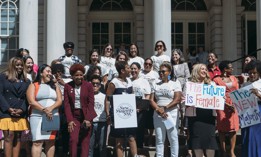 The New York City Council Women’s Caucus celebrates their new majority in September 2022.