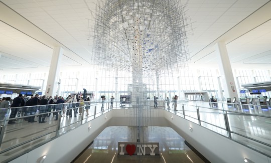 LaGuardia Airport’s Terminal B is one of two U.S. terminals to receive a five-star rating from a prominent airport evaluator.