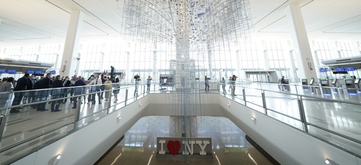 LaGuardia Airport’s Terminal B is one of two U.S. terminals to receive a five-star rating from a prominent airport evaluator.