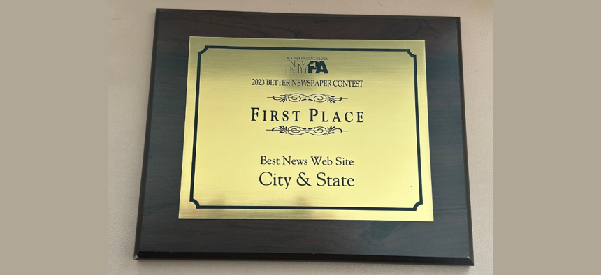 City & State took home five awards at the 2024 New York Press Association Better Newspaper Contest, including first place for Best News Website.