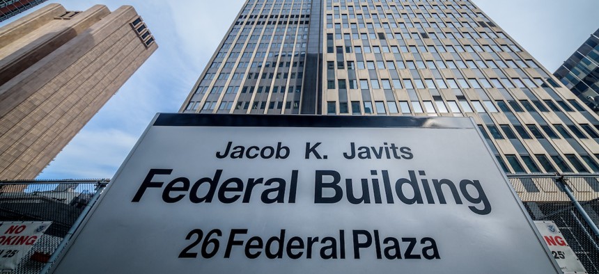 26 Federal Plaza in Lower Manhattan, home to some of New York City’s immigration courts.