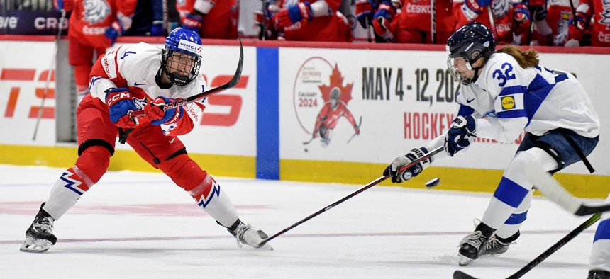 The IIHF Women’s World Championship Bronze Medal game took place earlier this year at the Adirondack Bank Center in Utica.