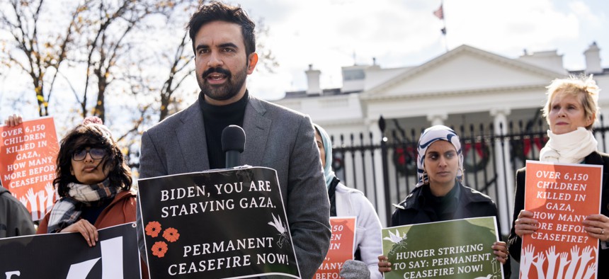 Assembly Member Zohran Mamdani participated in a hunger strike to protest the war in Gaza.