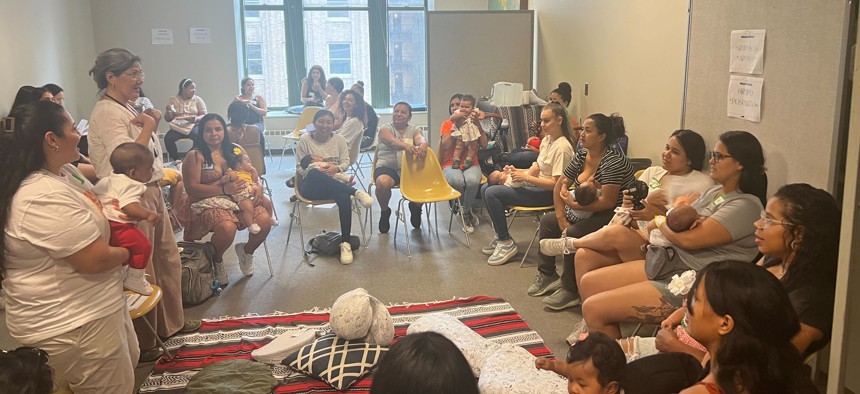 Doulas En Espanol hosts a “Mamitas” event at the CUNY Graduate Center on Friday.