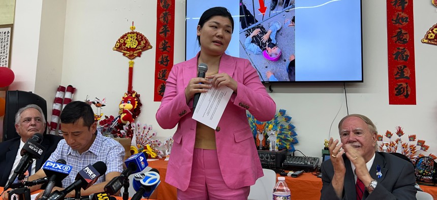 City Council Member Susan Zhuang held a press conference in Bensonhurst Thursday to tell her side of the story.