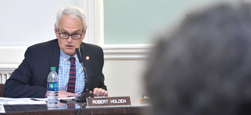 City Council Member Bob Holden was first elected in 2017, unseating Elizabeth Crowley as a Democrat running on the Republican line.