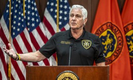 Nassau County Executive Bruce Blakeman speaks at a press conference on June 24, 2024.