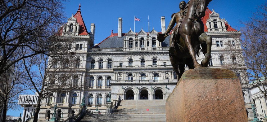 New York State Capitol building in Albany