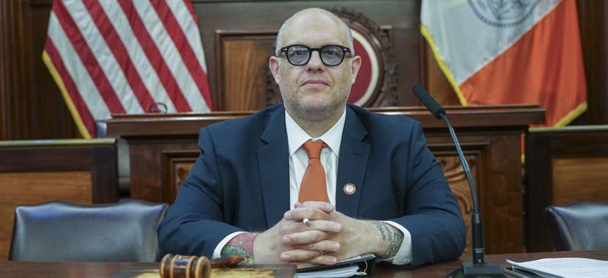 New York City Council Finance Committee Chair Justin Brannan