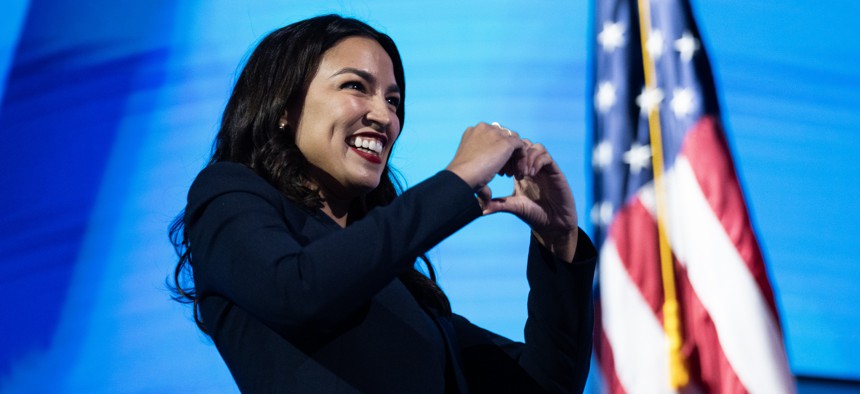 Rep. Alexandria Ocasio-Cortez was praised by state Democratic Party Chair Jay Jacobs for her DNC speech.