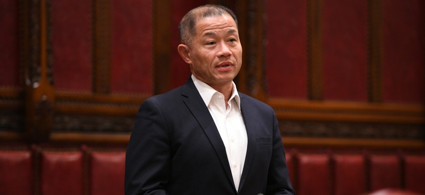 State Sen. John Liu defended Linda Sun after the former Hochul aide was accused by federal prosecutors of secretly working as an agent of the Chinese government.