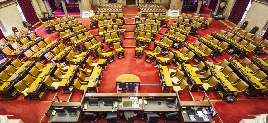 The New York state Assembly chamber