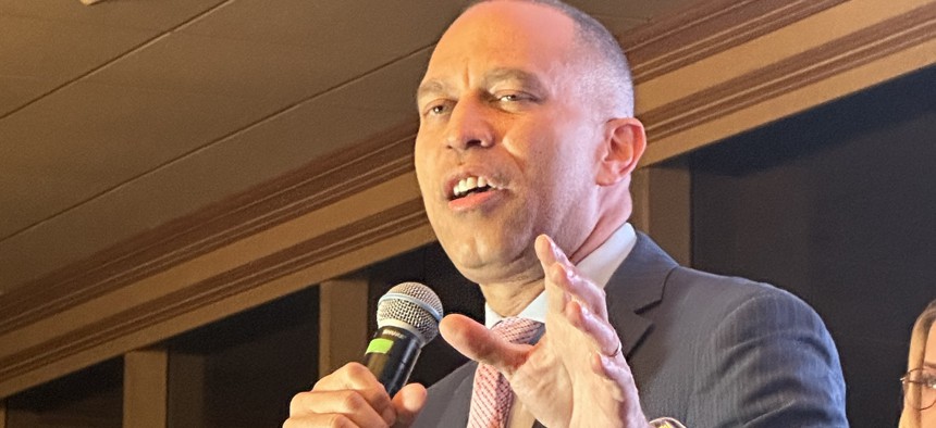 U.S. Minority Leader Hakeem Jeffries at the annual Brooklyn Democartic Party gala at Giando on the Water in Williamsburg, Brooklyn, N.Y. 