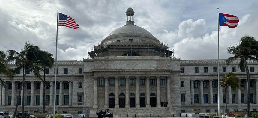 The Capitol of Puerto Rico taken on Nov. 10, 2023 in San Juan, Puerto Rico.
