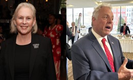 U.S. Sen. Kirsten Gillibrand defeated challenger Mike Sapraicone to keep her U.S. Senate seat.