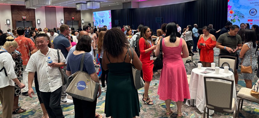 A reception at the Somos conference in San Juan Puerto Rico.