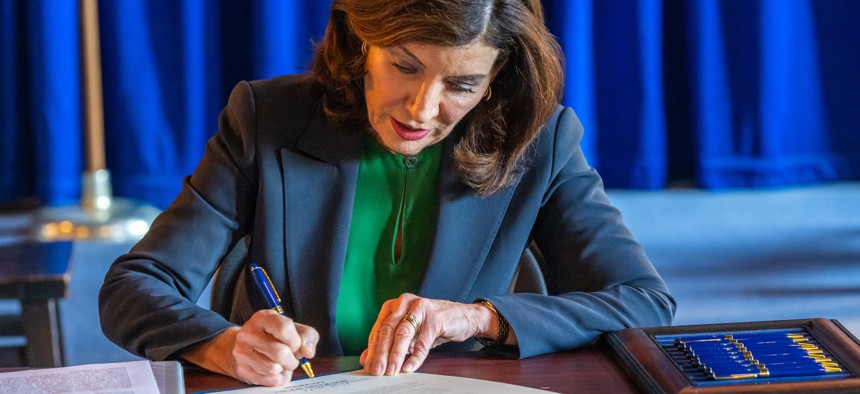 Gov. Kathy Hochul has decisions to make at the end of the year on whether to sign or veto a number of key bills.