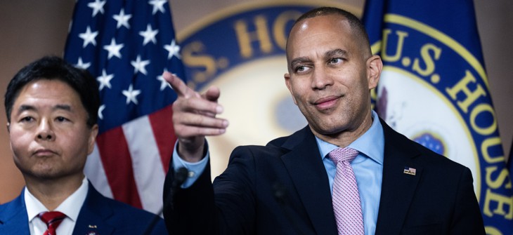 House Minority Leader Hakeem Jeffries is in a position to potentially become the national face of the Democratic Party.