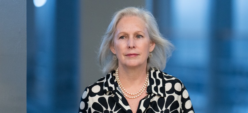 U.S. Sen. Kirsten Gillibrand arrives for a vote at the U.S. Capitol on June 20, 2024.