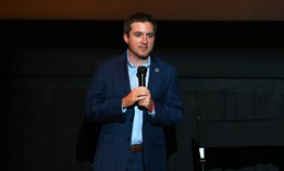 State Sen. James Skoufis attends the New York premiere on “Confetti” in Manhattan on Oct. 28, 2021.