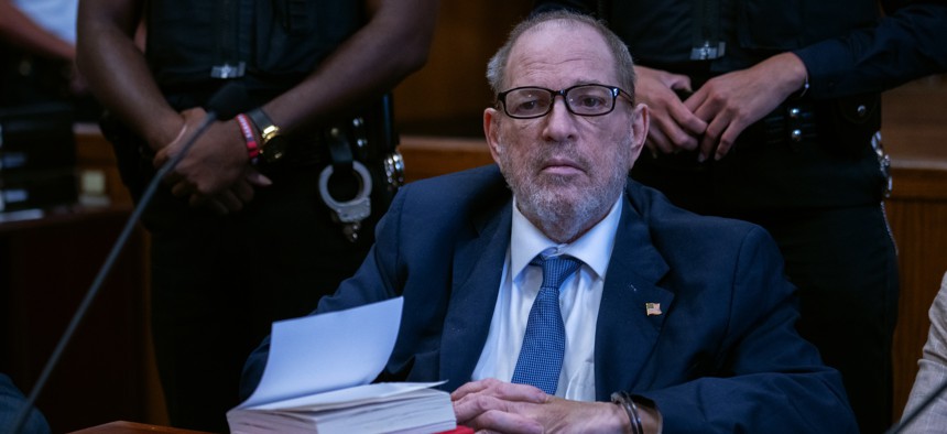 Harvey Weinstein appears in criminal court on Sept. 18, 2024.