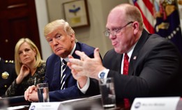 Donald Trump’s incoming border czar Tom Homan, right, has criticized the state’s Green Light Law, which prevents the DMV from sharing information with federal immigration authorities.